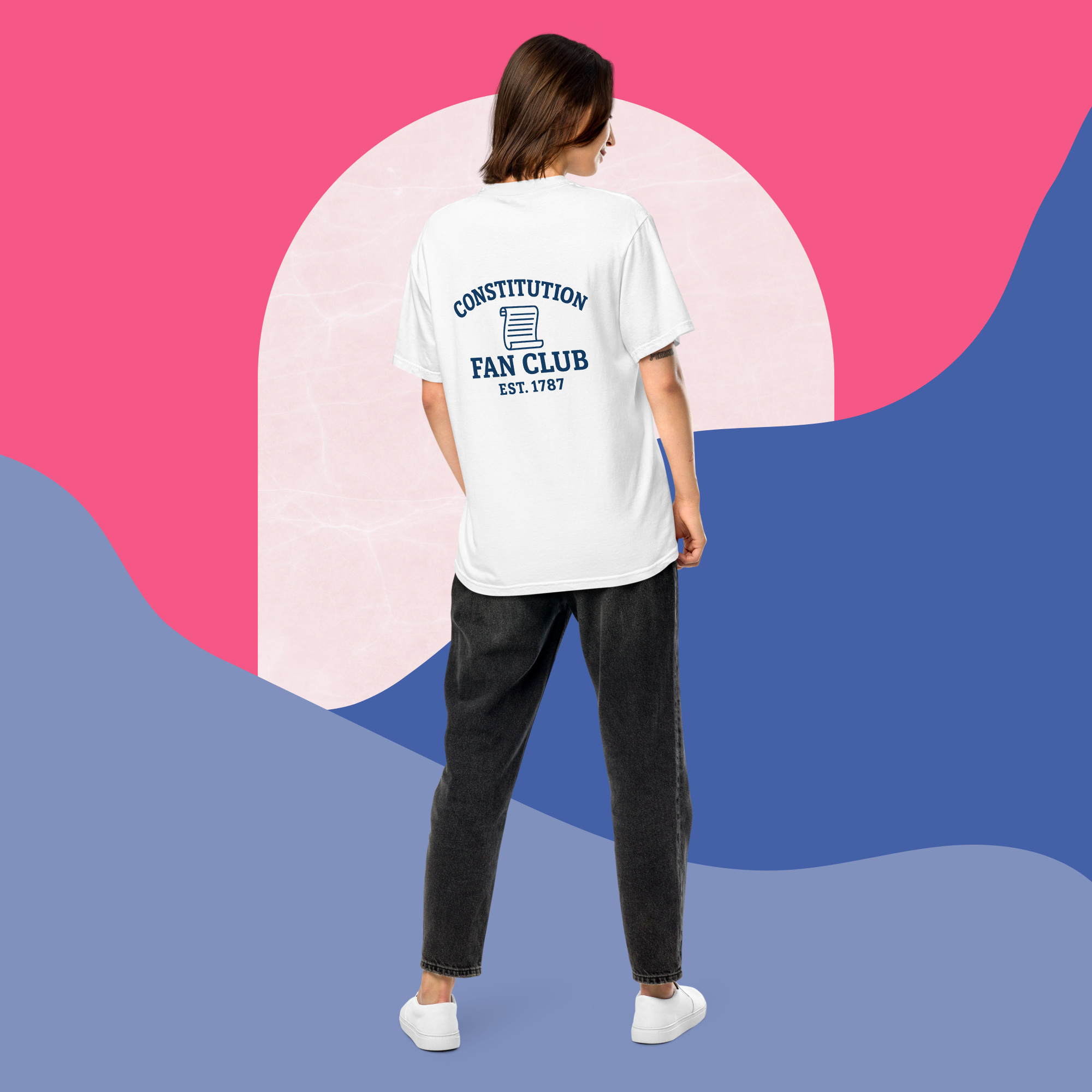 Constitution Fan Club — Navy Arch Tee