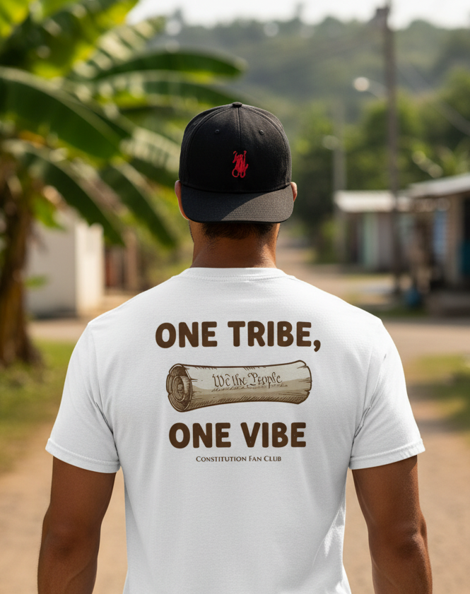 One Tribe, One Vibe Scroll — Vintage Tee