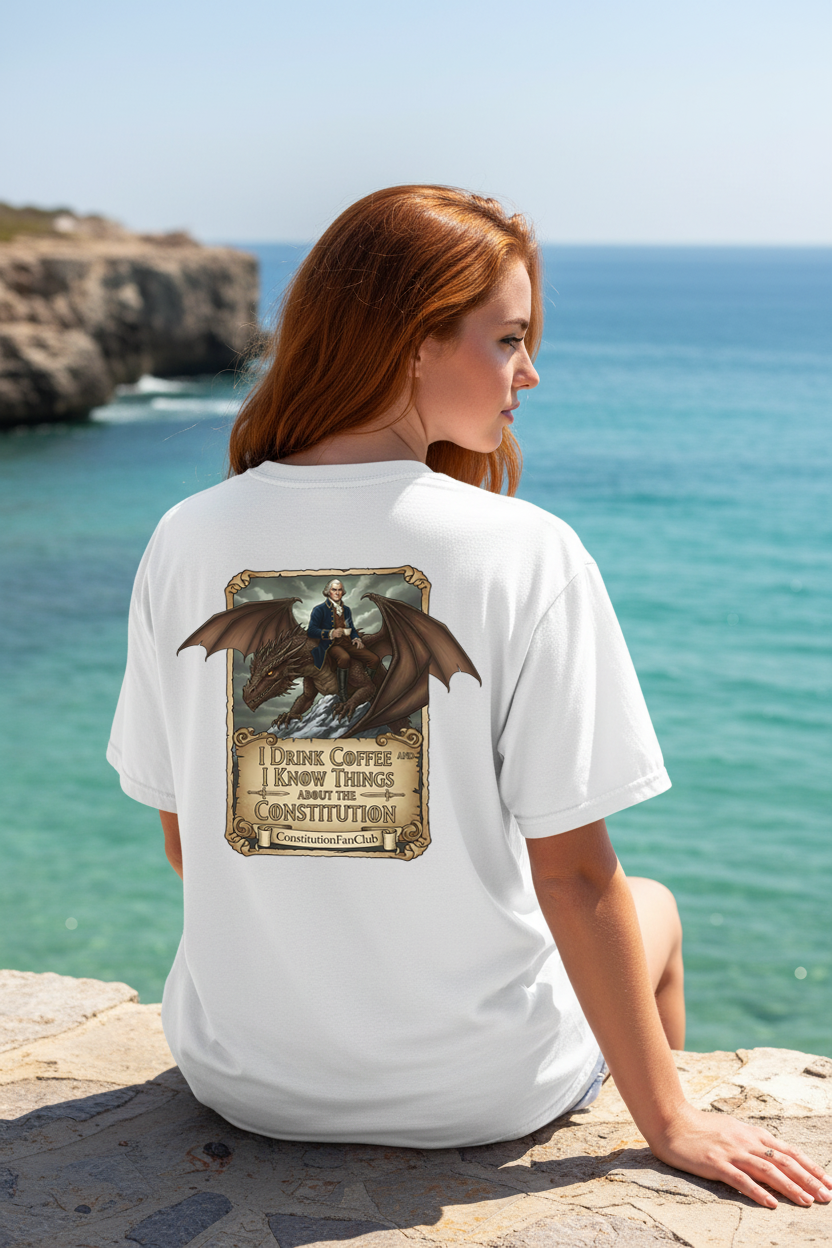 I Drink Coffee and I Know Things About the Constitution – Vintage Tee