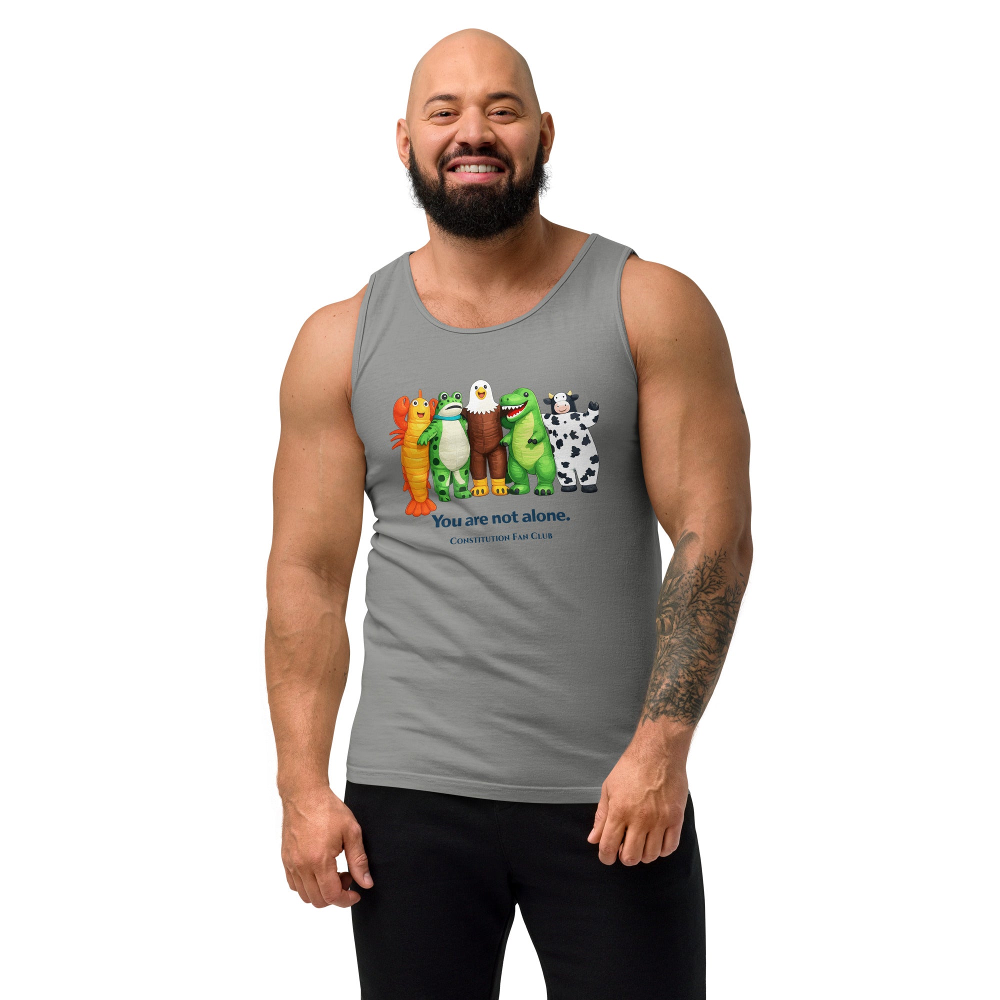 You Are Not Alone Tank Top – Inflatable Animal Crew | Cute Solidarity Tank