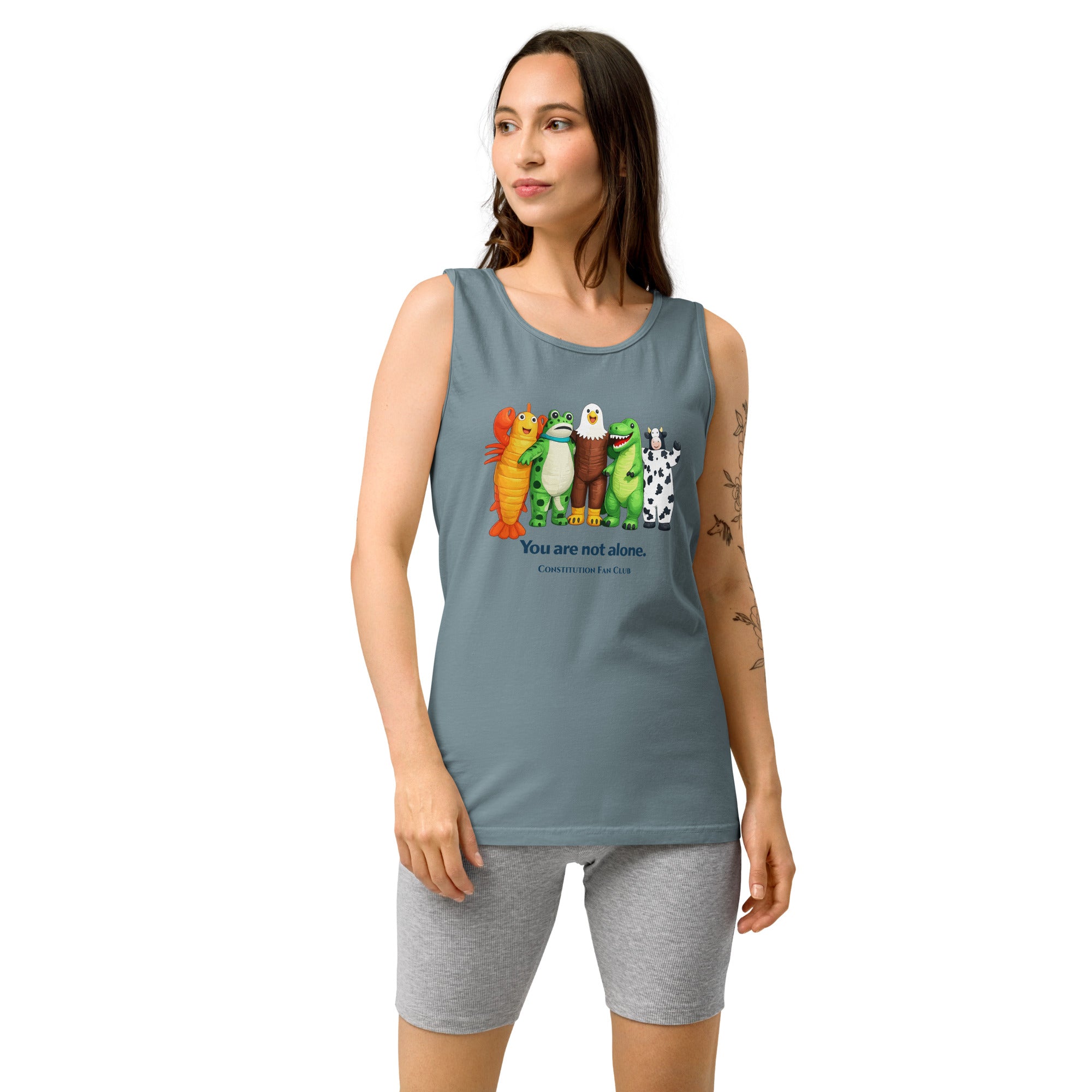 You Are Not Alone Tank Top – Inflatable Animal Crew | Cute Solidarity Tank