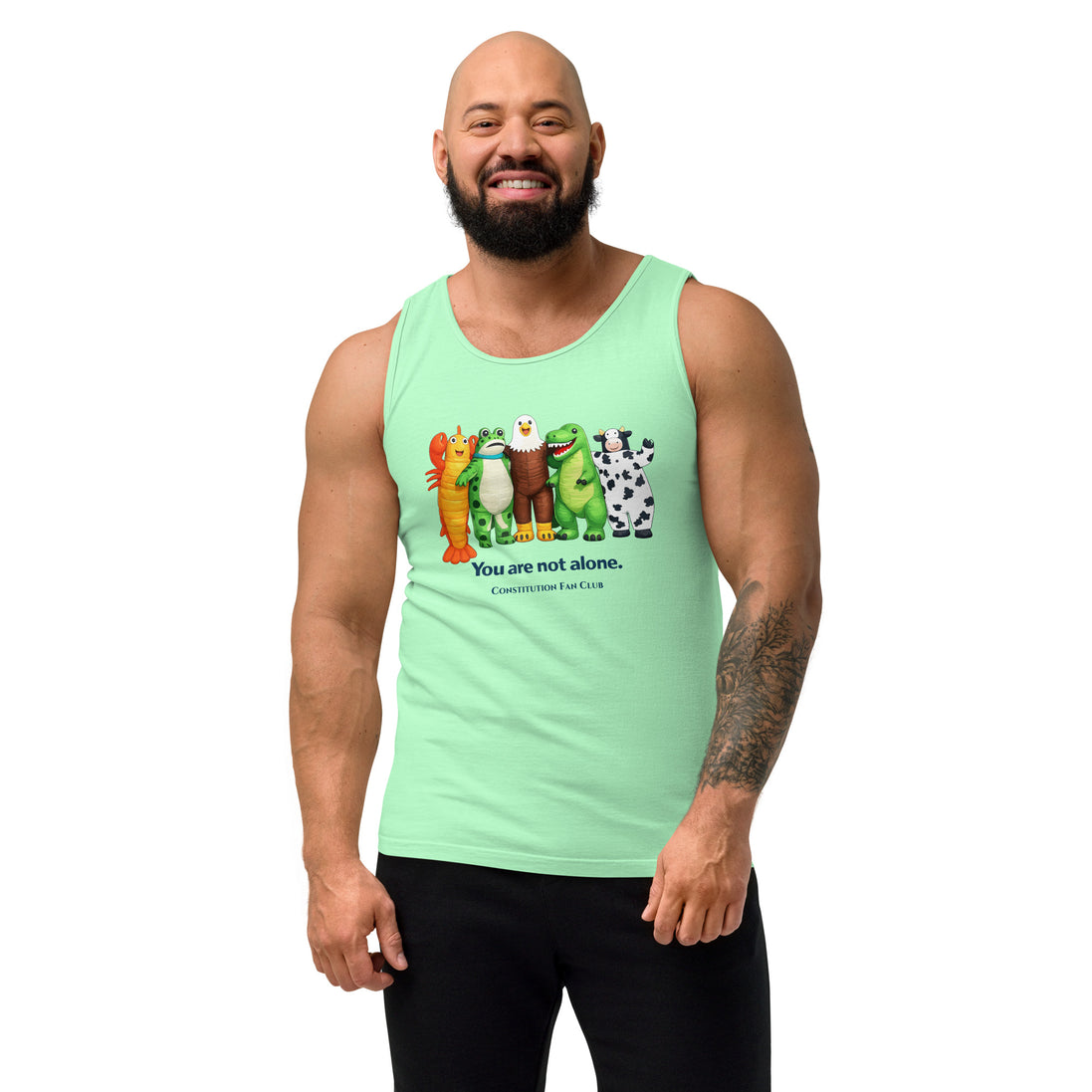 You Are Not Alone Tank Top – Inflatable Animal Crew | Cute Solidarity Tank