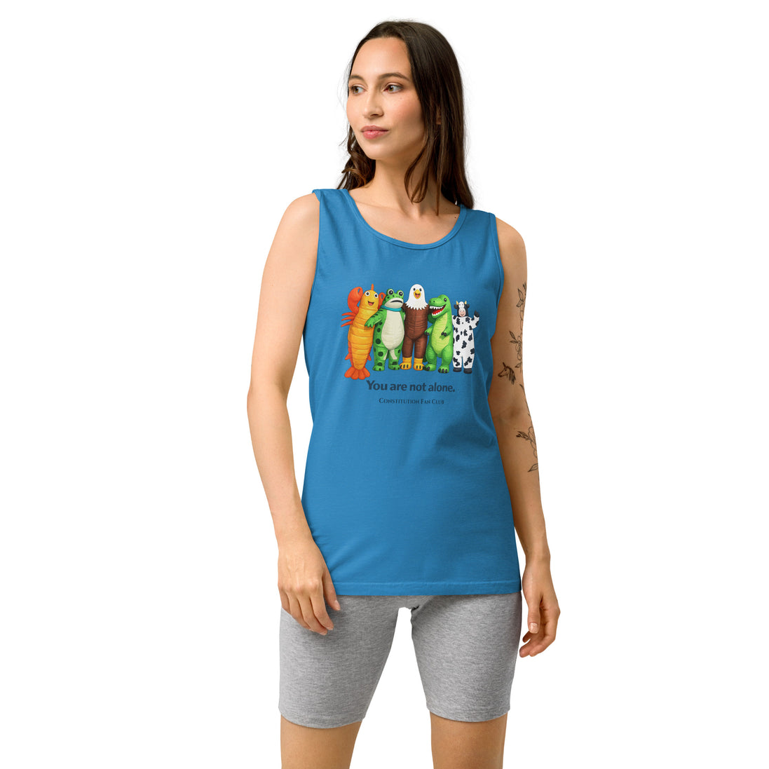 You Are Not Alone Tank Top – Inflatable Animal Crew | Cute Solidarity Tank