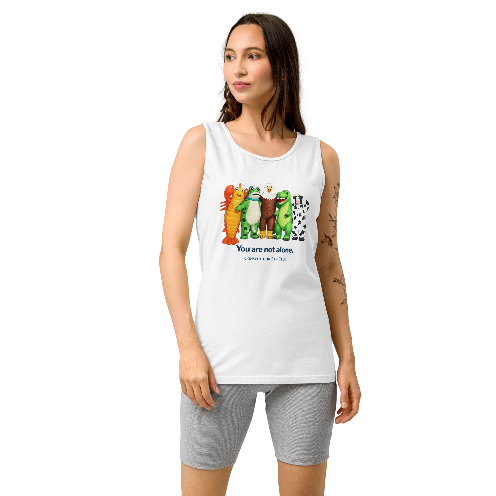 You Are Not Alone Tank Top – Inflatable Animal Crew | Cute Solidarity Tank