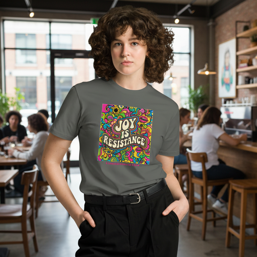 Joy Is Resistance — Lips & Eyes Edition — Premium Tee