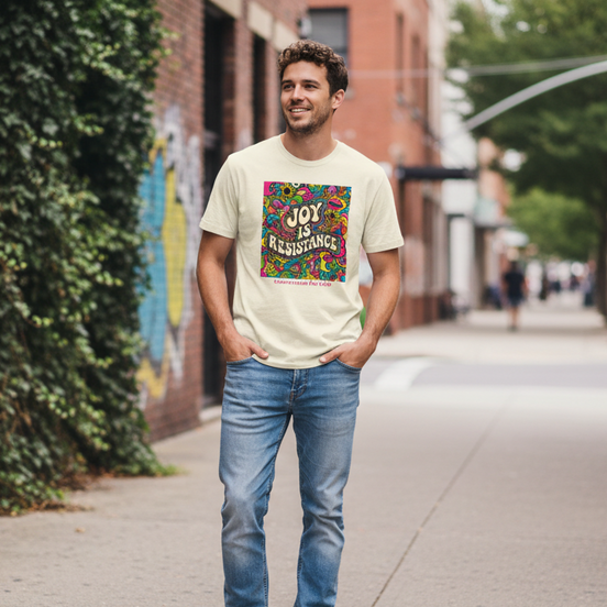 Joy Is Resistance — Lips & Eyes Edition Tee