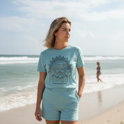 Joy Mandala Women's Tee – Color-It-Yourself Shirt
