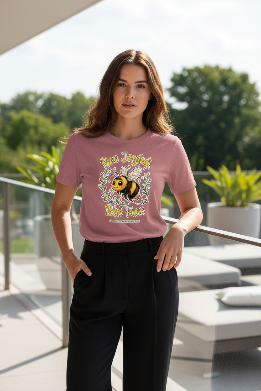 Bee Joyful, Bee Free Tee