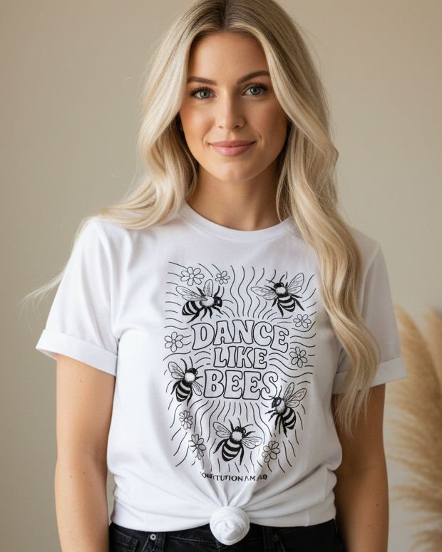 Dance Like Bees Women's Tee – Color-It-Yourself Shirt