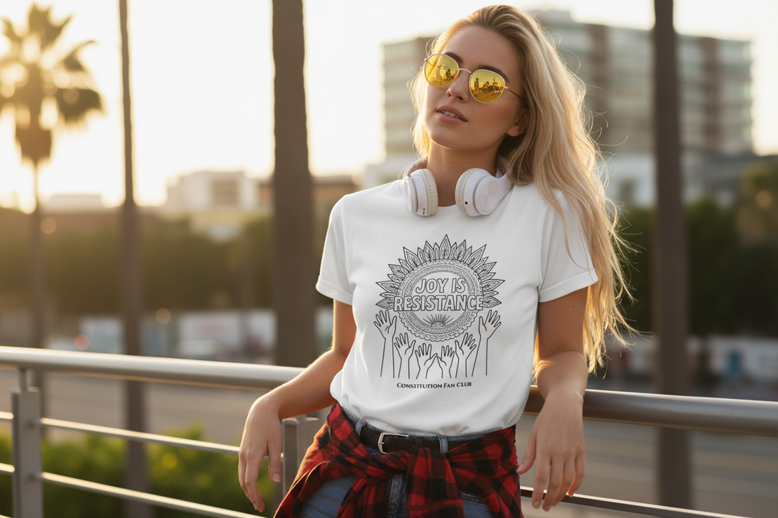 Joy Mandala Women's Tee – Color-It-Yourself Shirt
