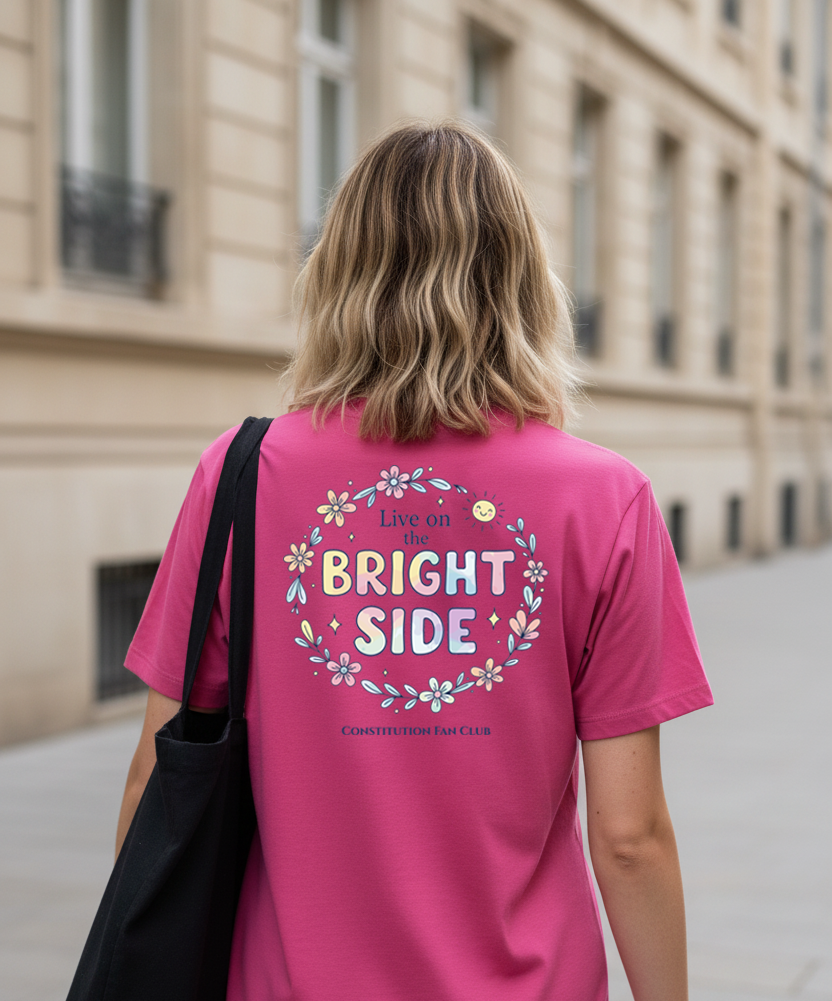 Live on the Bright Side - Flowers Tee