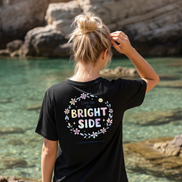 Live on the Bright Side - Flowers Tee