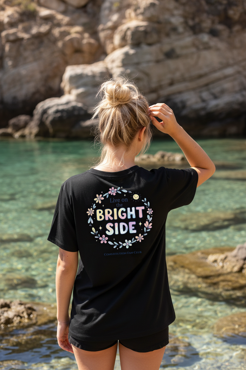 Live on the Bright Side - Flowers Tee