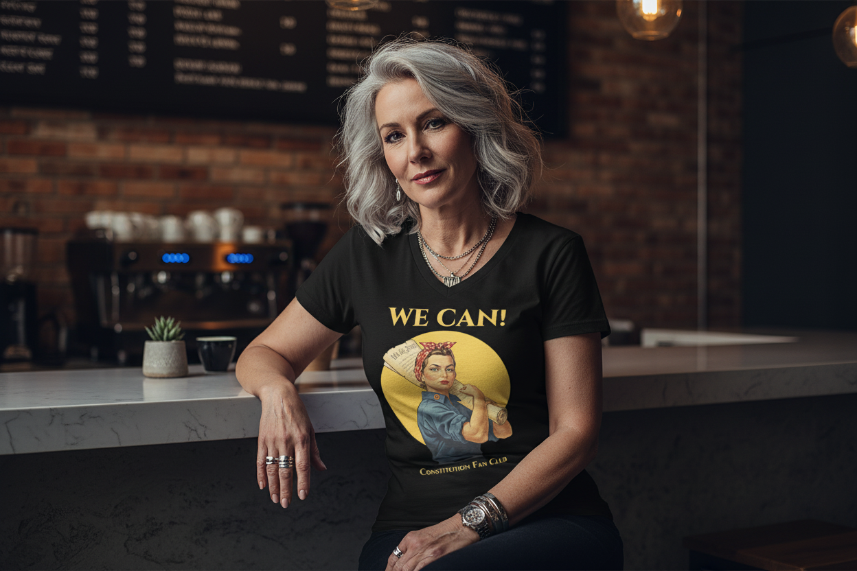 “We Can!” V-neck Tee