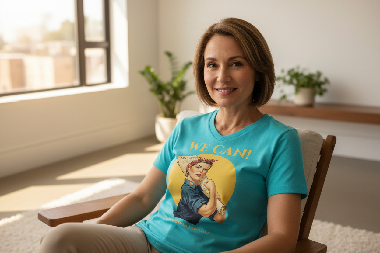 “We Can!” V-neck Tee